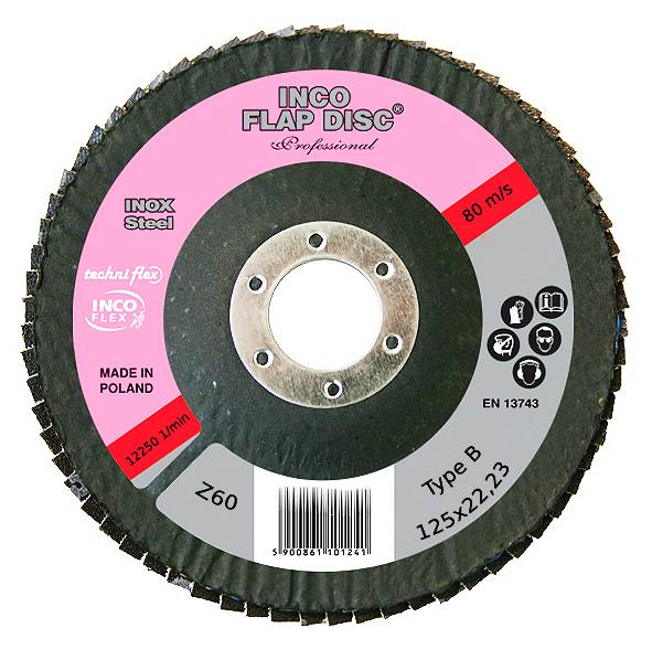 INCOFLEX Lamelka Pro ZIRCONIUM B-125x22,23 P60