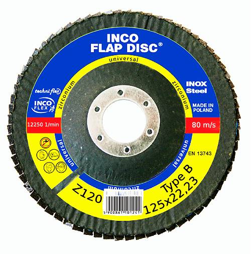 INCOFLEX Lamelka UNI ZIRCONIUM B-125x22,23 P120