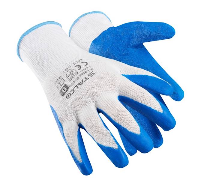 Rękawice PU STALCO S-LATEX B ECO r.9