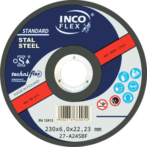 IncoFlex ściernice STAL STD 230x6,0