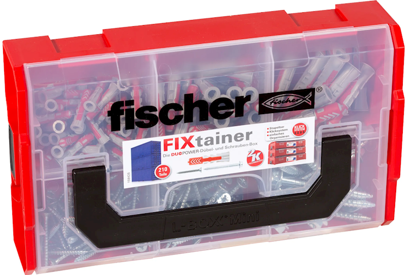 Fischer Pudełko z kołkami FIXtainer 535969, 210cz