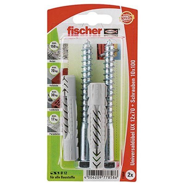 Fischer 77858 Kołek długi trzpień UX12x70 2kpl