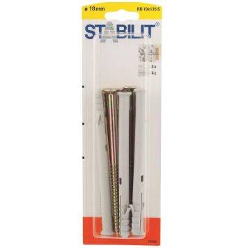 STABILIT Kołki rozporowe + Śruby 10x135mm 4 szt/op