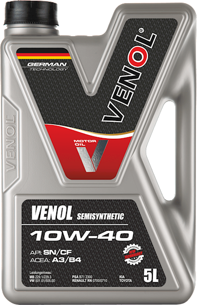 VENOL SEMISYNTHETIC SN CF 10W40 5L