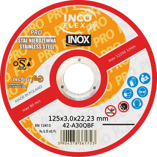 IncoFlex ściernice INOX PRO 125x4,0