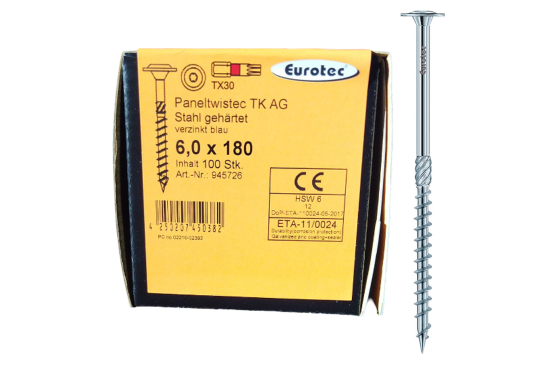 Eurotec Wkręt konstrukcyjny TX30 6,0 x 180 100szt