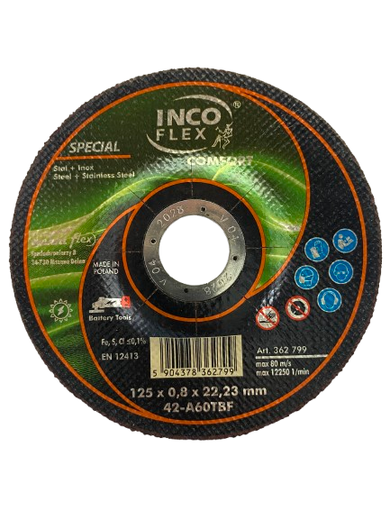 IncoFlex ściernice SPECIAL COMFORT 125x0.8x22.23