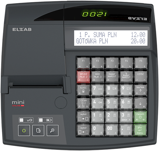 KASA FISKALNA ELZAB MINI ONLINE LAN  GRAF. MOD.