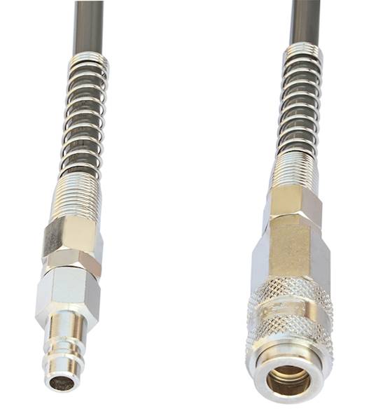 F WĄŻ PU 12x8mm  10m SPRĘŻ.SZARY