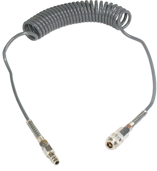 F WĄŻ PU   8x5mm   5m SPRĘŻ.SZARY
