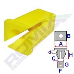 R KOSTKA MONTAŻ.  9,8x9,8mm WKRĘT-5,2mm