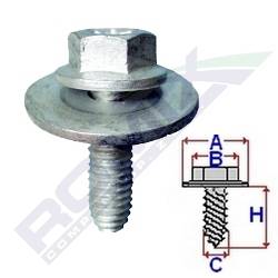 R ŚRUBA  M6x20 PODKŁ.-22mm NA KLUCZ I TORX