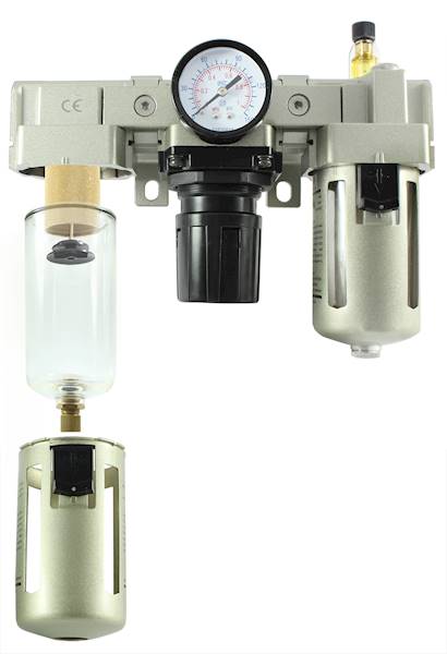 F REDUKTOR+FILTR+NAOLEJACZ FACH 3/8"