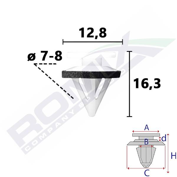 R SPIKA HONDA TRÓJKĄT SZYBY BOCZ.