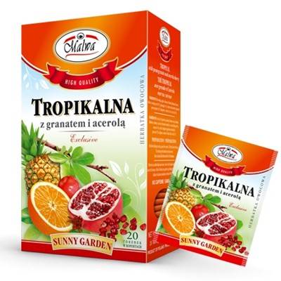 Herbata tropikalna + granat + acerola 20*2g MALWA