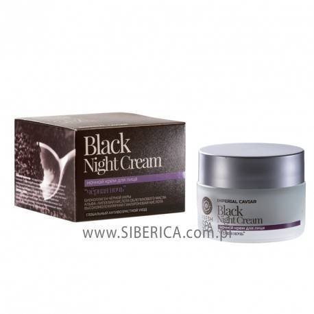 SIBERICA czarny krem na noc ODMŁADZAJĄCY 50ml