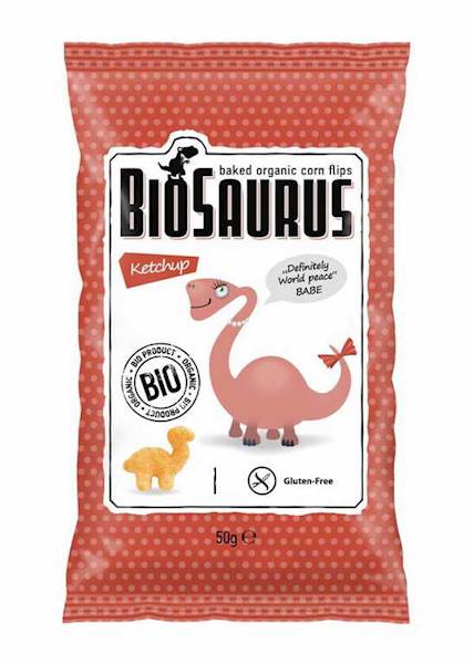 BIOSAURUS bio chrupki kukurydziane KETCHUP 50g