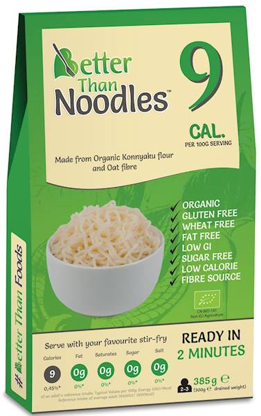 MAKARON KONJAC NOODLE BEZGLUTENOWY BIO 385 g - BET