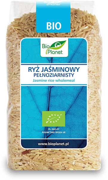 RYŻ JAŚMINOWY PEŁNOZIARNISTY BIO 500 g - BIO PLANE