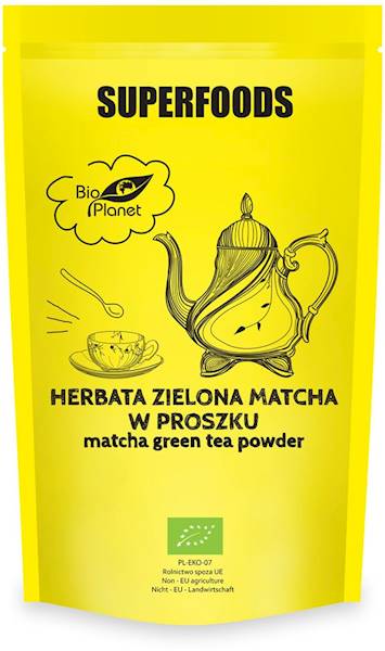 SUPERFOODS Herbata zielona Matcha w proszku BIO 10