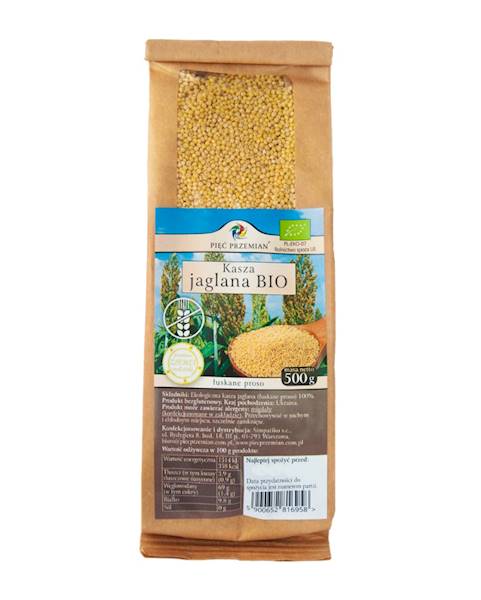 PIĘC PRZEMIAN Kasza jaglana BIO 500g bezglutenowa