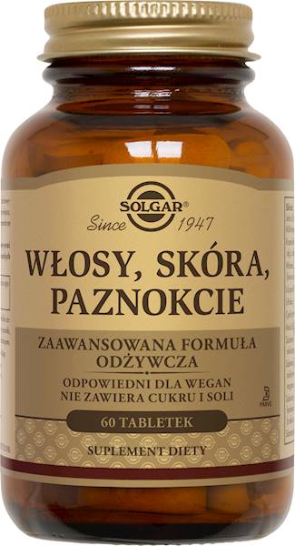 Solgar FORMUŁA WŁOSY, SKÓRA, PAZNOKCIE
