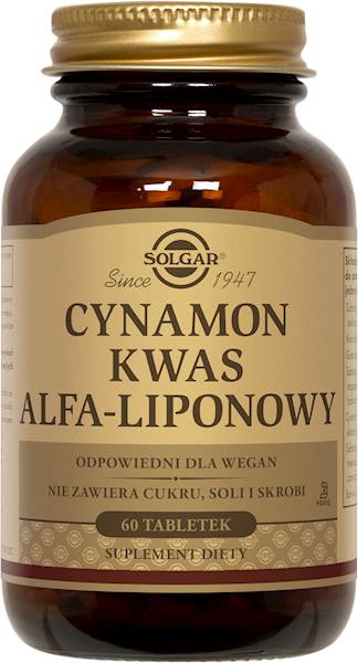 Solgar CYNAMON Kwas Alfa Liponowy