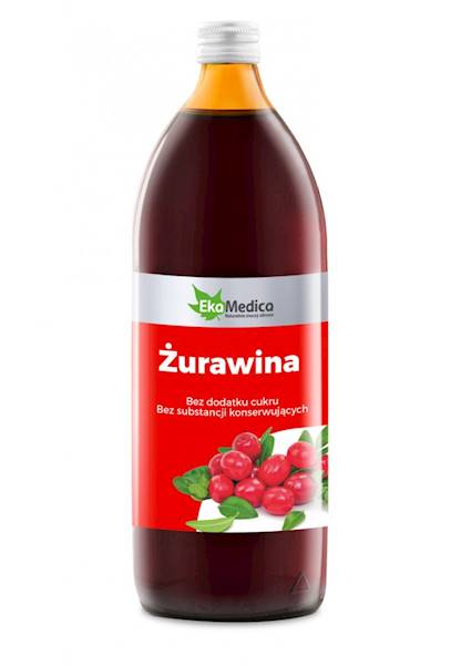 EkaMedica Żurawina sok 1l