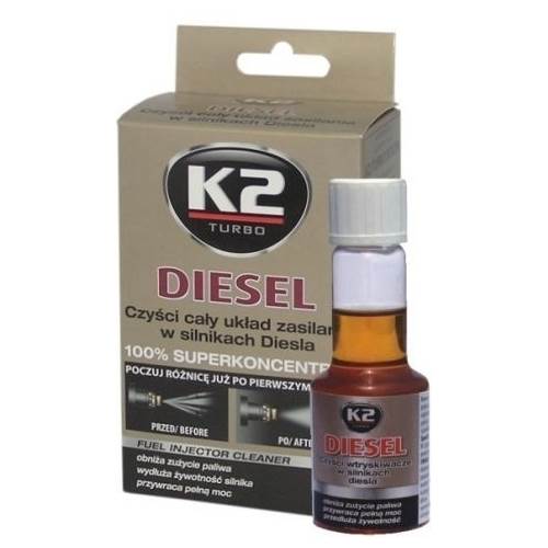 K2 DIESEL 50 ML - Środek do czyszczenia całego ukł