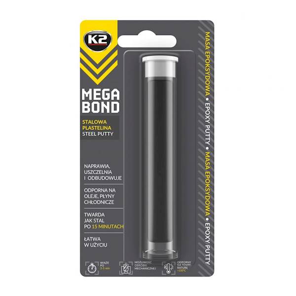 K2 MEGA BOND 20G   Stalowa plastelina