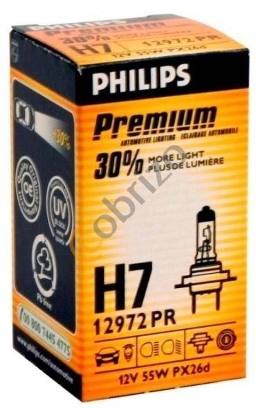 12V H7 55W +30% Philips    halogenowa