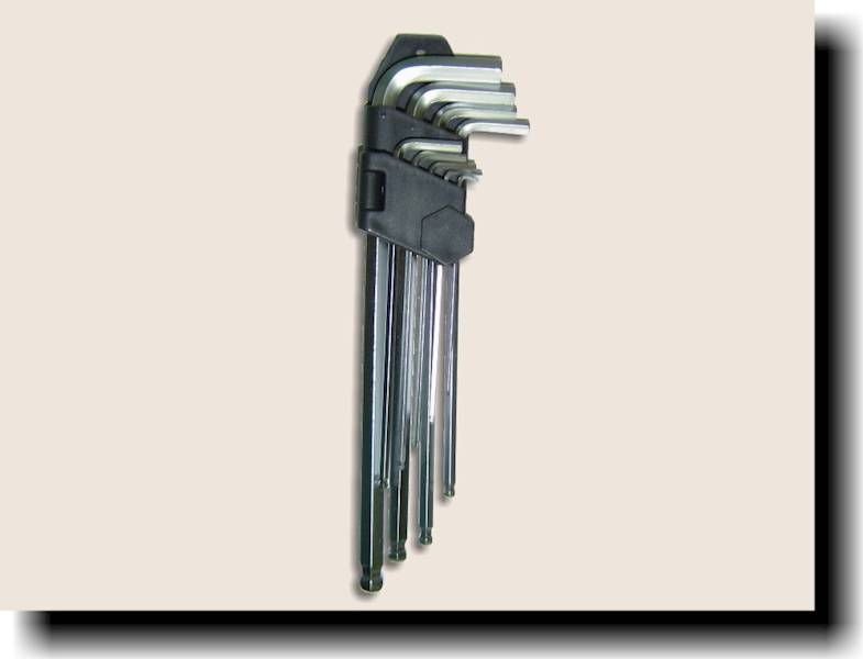 Klucz IMBUSOWY 9 częściowy 210 mm