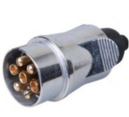 WTYCZKA 7PIN 12V ALU DO PRZYCZEPKI