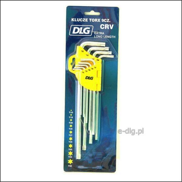 Klucz TORX T10-T50 9szt Extra Długie 210mm