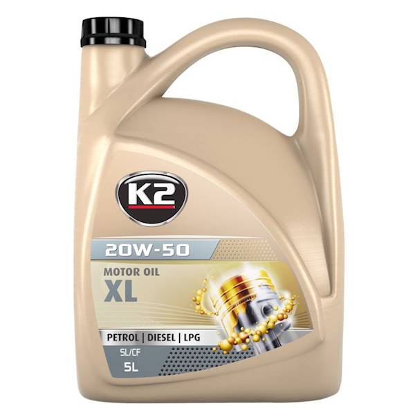 K2 TEXAR 20W50 XL SJ/CF/CF-4  5L olej silnikowy