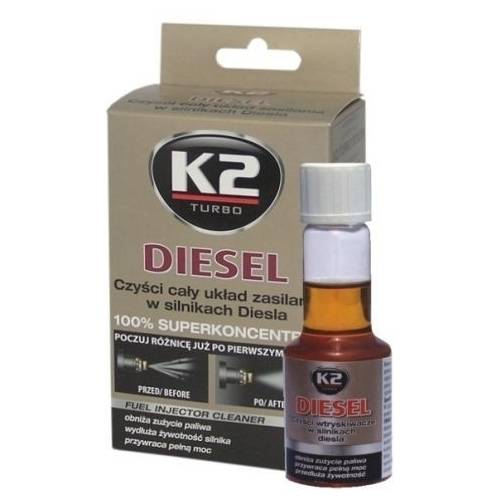 K2 DIESEL 50 ML - Środek do czyszczenia całego ukł