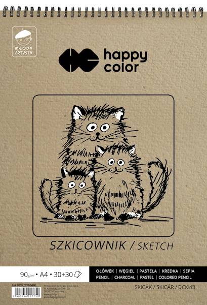 SZKICOWNIK A4 SPIRALA 60K