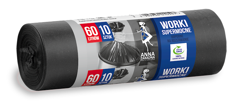 WORKI NA ŚMIECI 60L/10 ANNAZ SUPERMOCNE