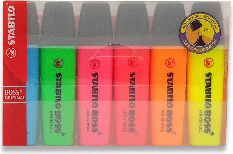 ZAKREŚLACZ STABILO BOSS /6