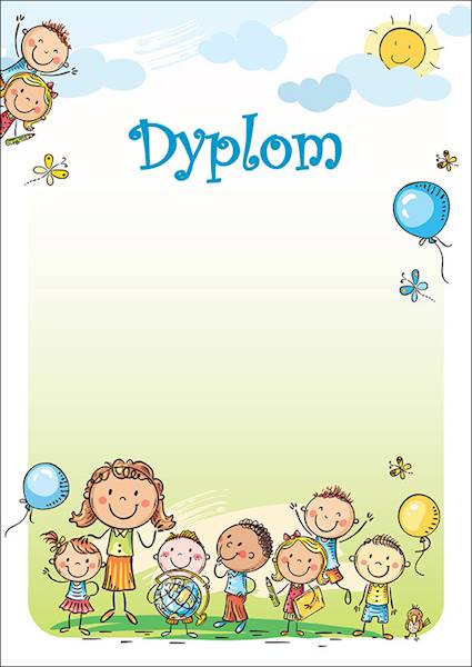 PAPIER DYPLOM A4 25ARK 170G/M2 PRZEDSZKOLAKI