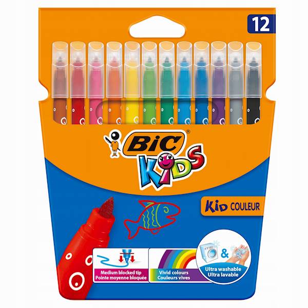 FLAMASTRY BIC KID COLOUR 12 KOL