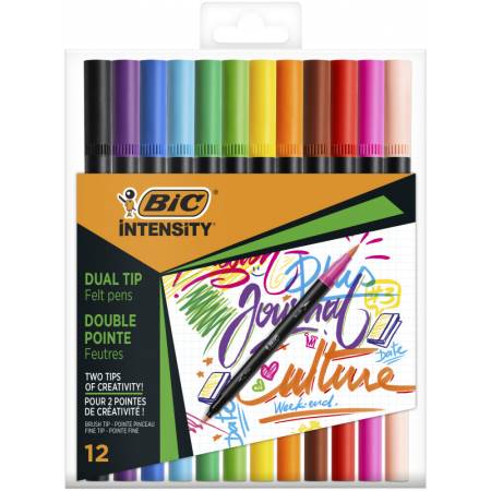 FLAMASTRY BIC 12 KOL INTENSITY DUAL
