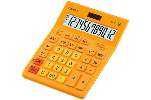KALKULATOR CASIO GR-12 RG POMARAŃCZOWY 