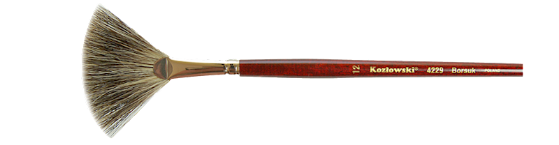 4229 nr 10 Wachlarz z borsuka