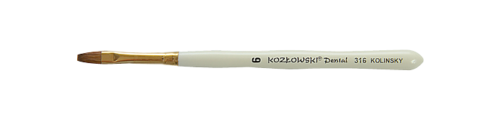 Pędzel płaski, profilowany trzonek D316P nr 2