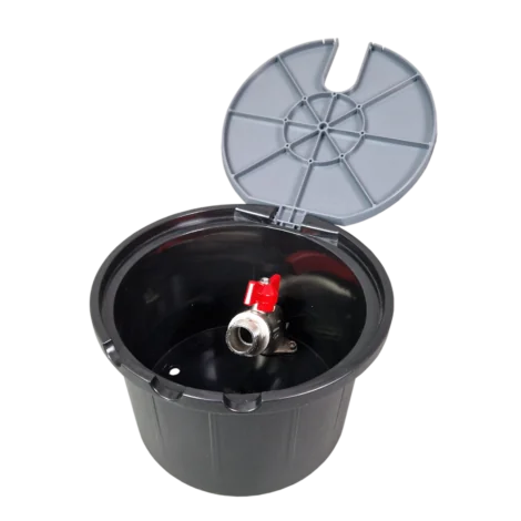 AQUABIN Studzienka POBORU WODY z zaw.3/4" Szara 