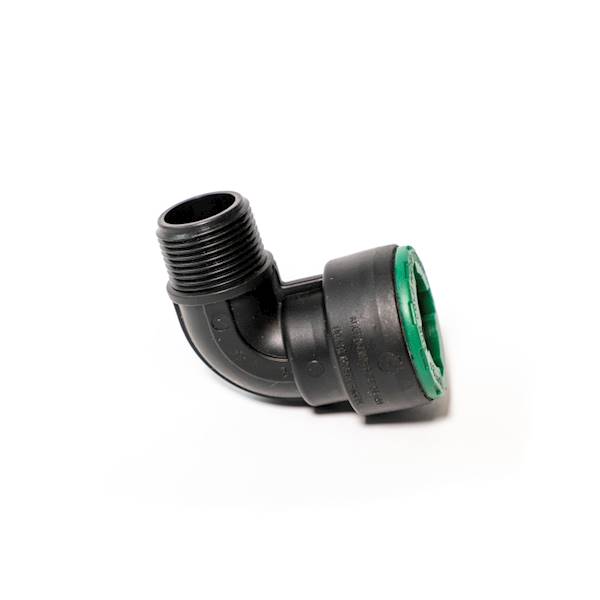 Kolano 20-1/2" M PE BERGO-QLOK   • QLOK
