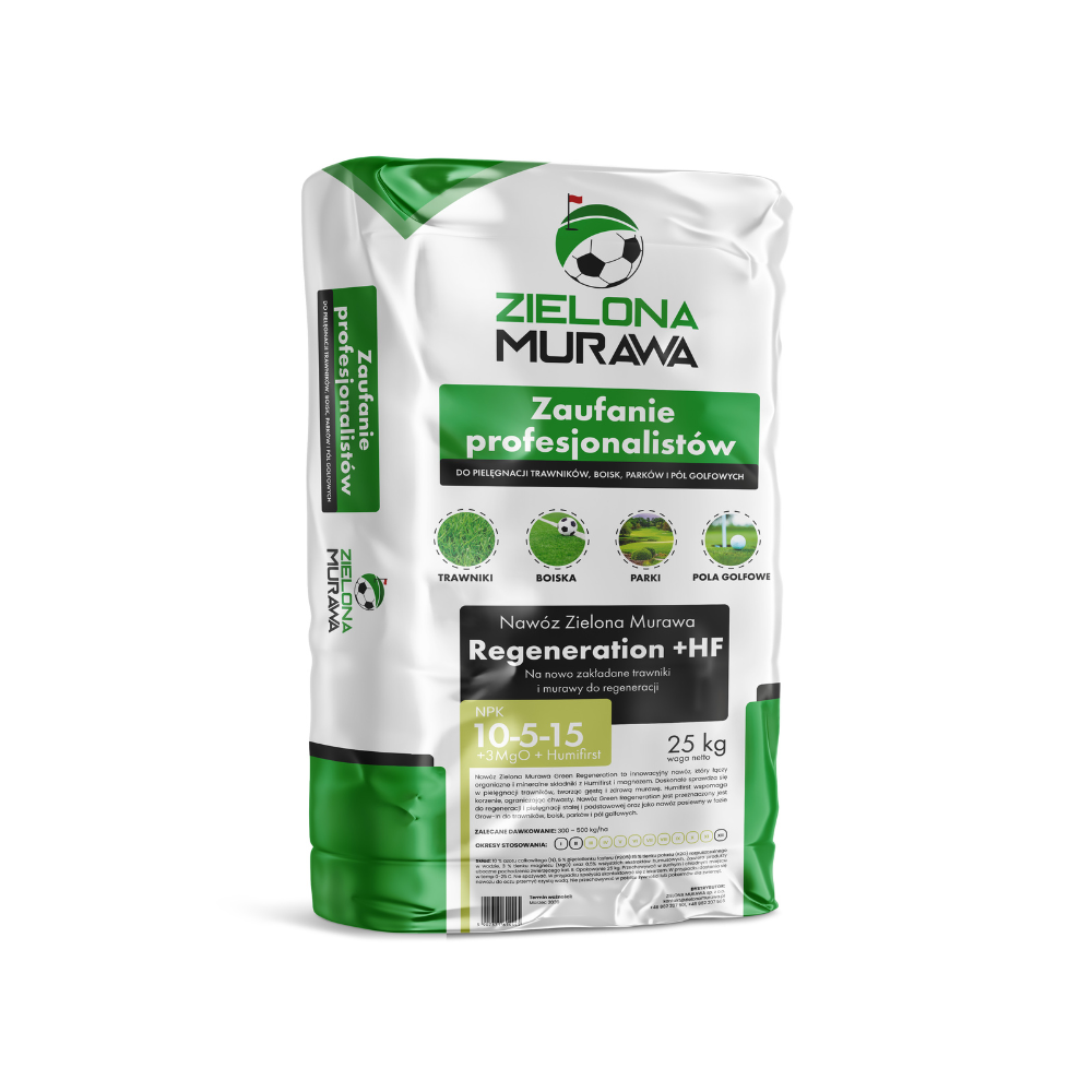Zielona Murawa Regeneration +HF (NPK 10-5-15 +3MgO) 25 kg