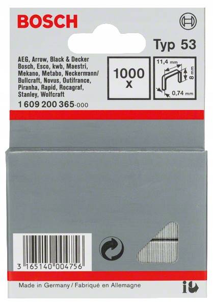 ZSZYWKI BOSCH TYP53 8MM  1000PC