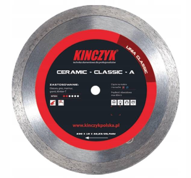 TARCZA CERAMIC CLASSIC-A 125X10X22,23 